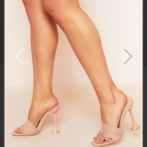 Missy empire Deborah Nude strap mules